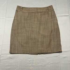 Classic & Versatile Banana Republic Brown Tweed Pencil Skirt Size 2P